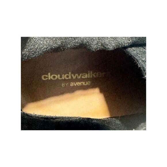 Cloudwalkers by Avenue Ankle Boots Booties Embroidered Flowers Lace‎ Up Black 9 - Picture 2 of 10